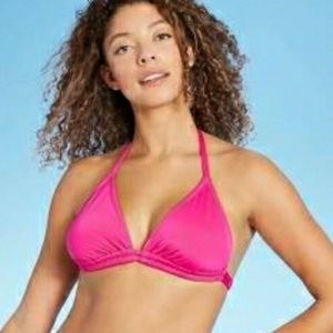 Pink tie back 💗 bikini top